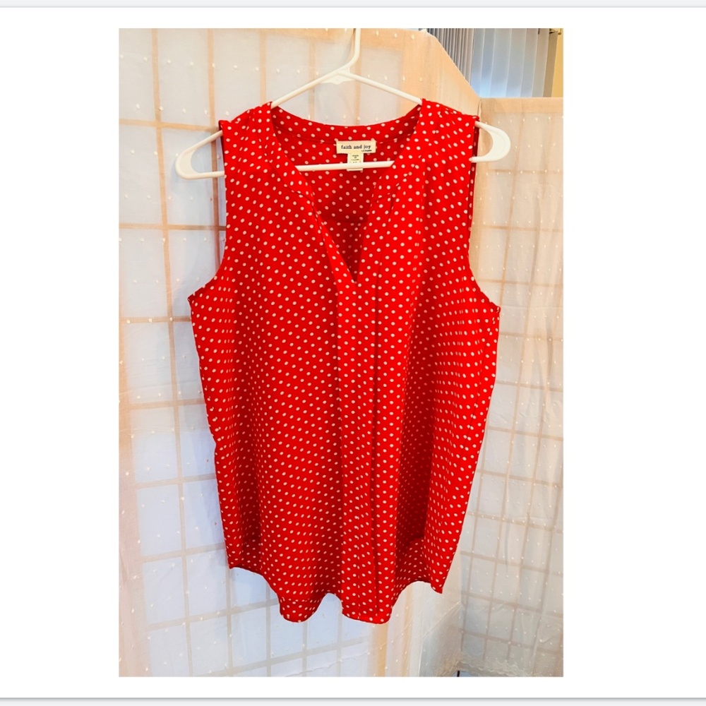Polka Dot Red Tank/Cami